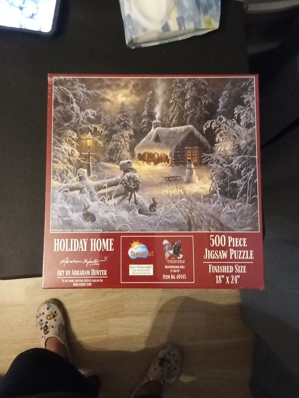 Holiday Home 500-Piece Jigsaw Puzzle - Red Box